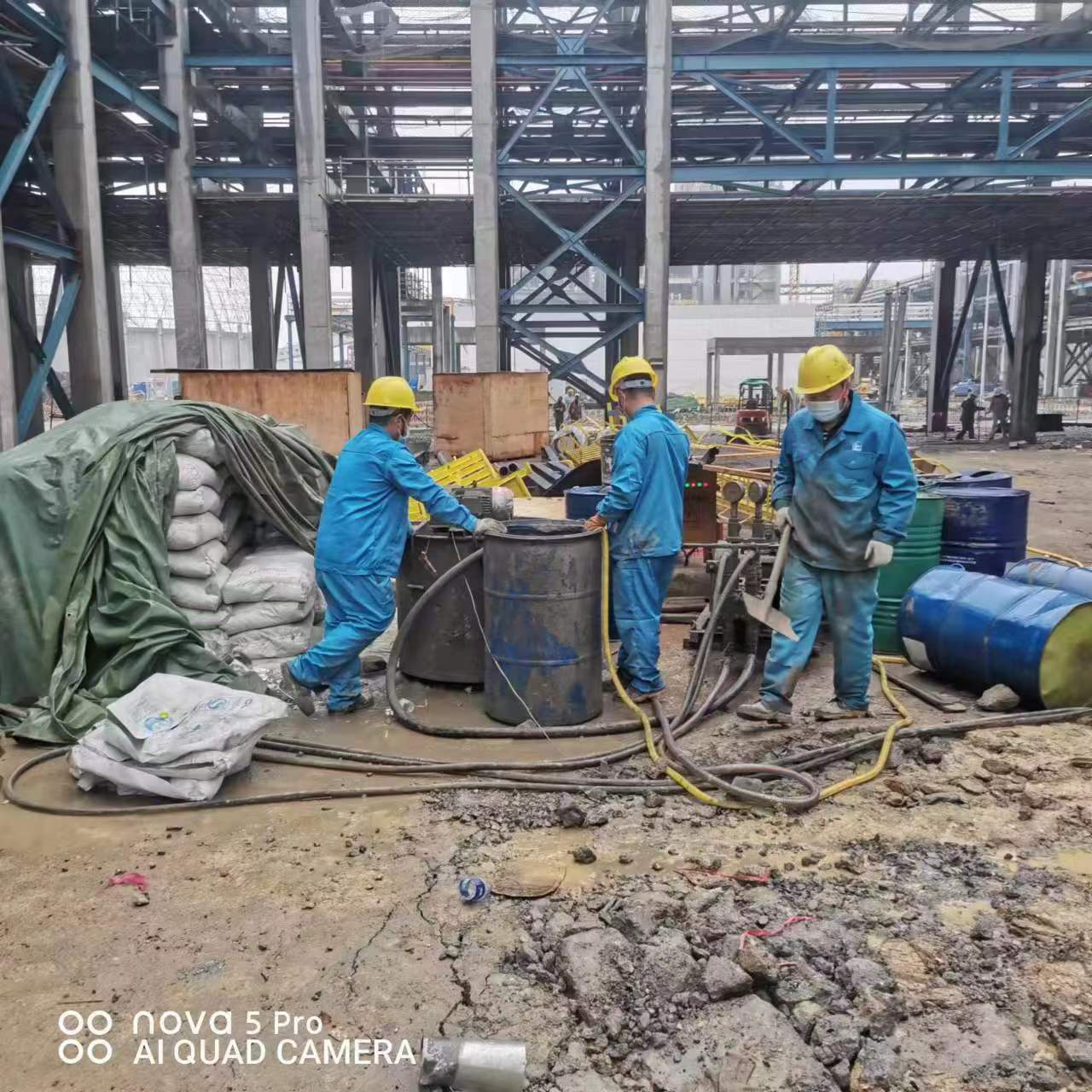 高唐设备基础下沉沉降注浆加固施工